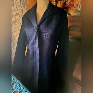 Vintage Allen Samo Women's Navy Blazer